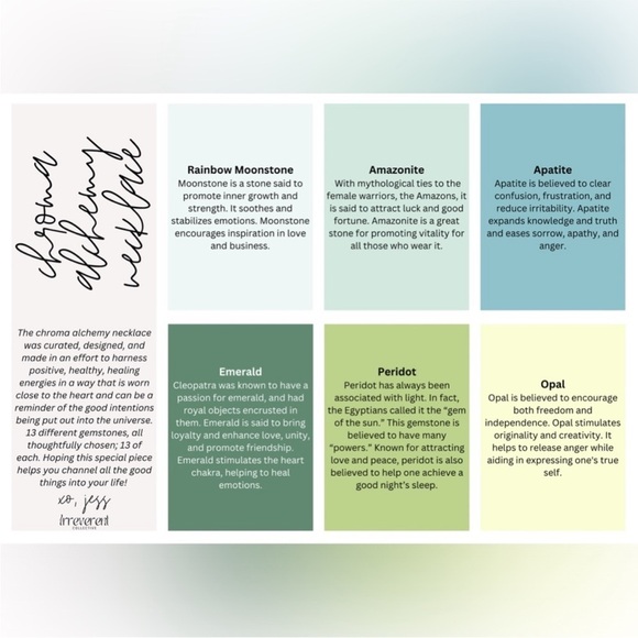 🔥Irreverent Collective - Chroma Alchemy Natural Stone Necklace - Picture 3 of 11